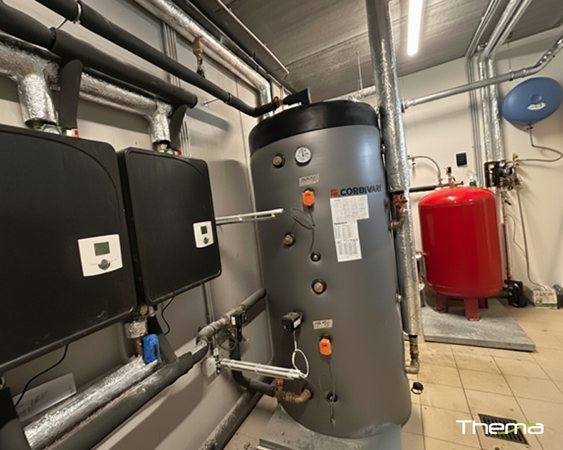 Une cascade de préparateurs instantanés TACONOVA Peta 2. Des ballons tampons CORDIVARI